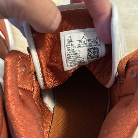 Jordan women Brown and White Sneakers - Picture 5 of 5